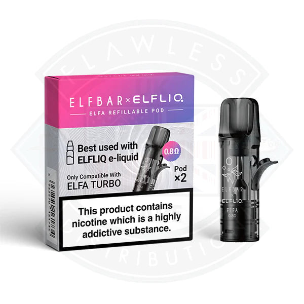 Elfliq Elfa Turbo Refillable Empty Pod 2pack
