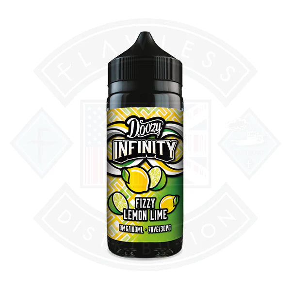 Doozy Vape Infinity 70/30 0mg 100ml Shortfill Fizzy Lemon Lime