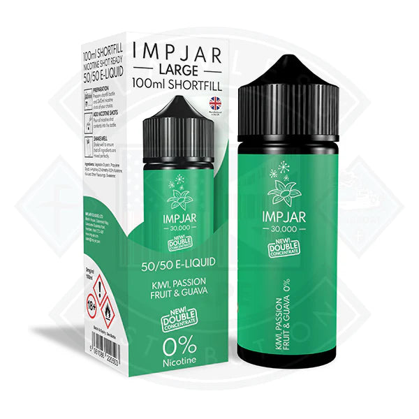 IMP JAR Large - Kiwi, Passion Fruit & Guava 100ml Shortfill