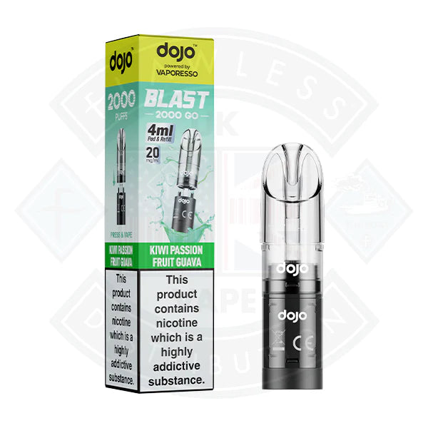 Vaporesso  DOJO BLAST 2000 GO Transparent POD (20mg)
