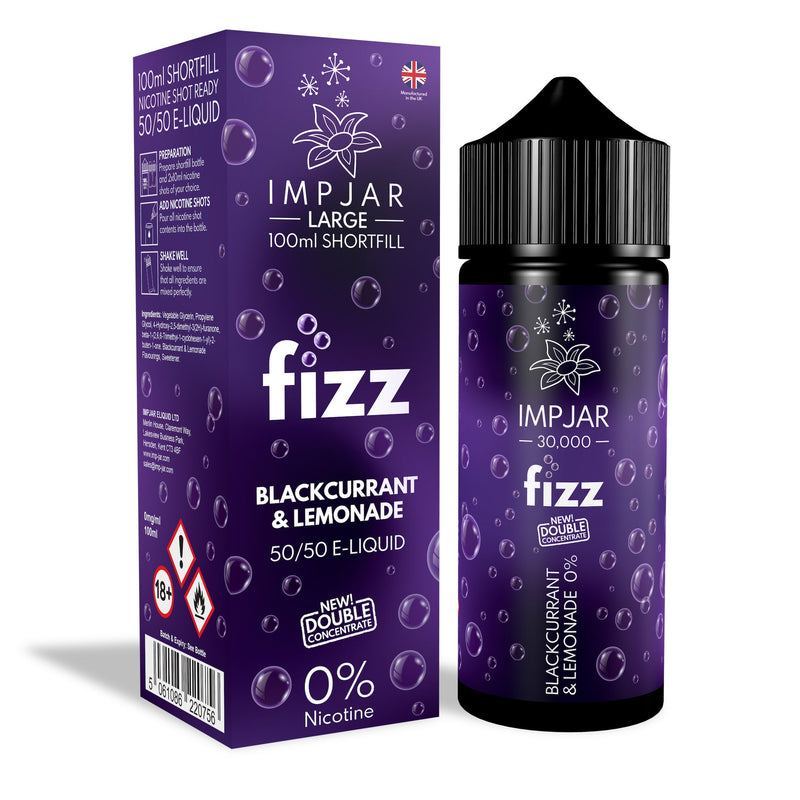 IMP JAR Large - Fizz - Blackcurrant & Lemonade 100ml Shortfill
