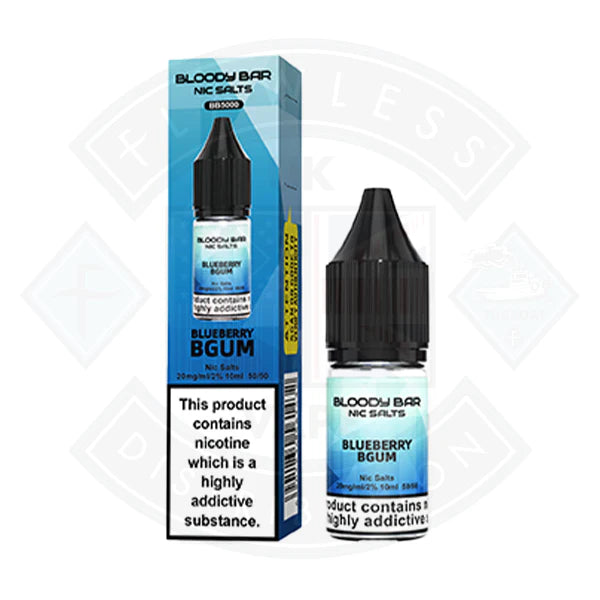 Bloody Bar Nic Salts Blueberry BGum 10ml