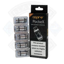5 Pack Aspire PockeX Replacement Atomizer Coil (5 pack)