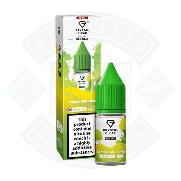 Crystal Clear Bar Nic Salt 10ml Lemon and Lime