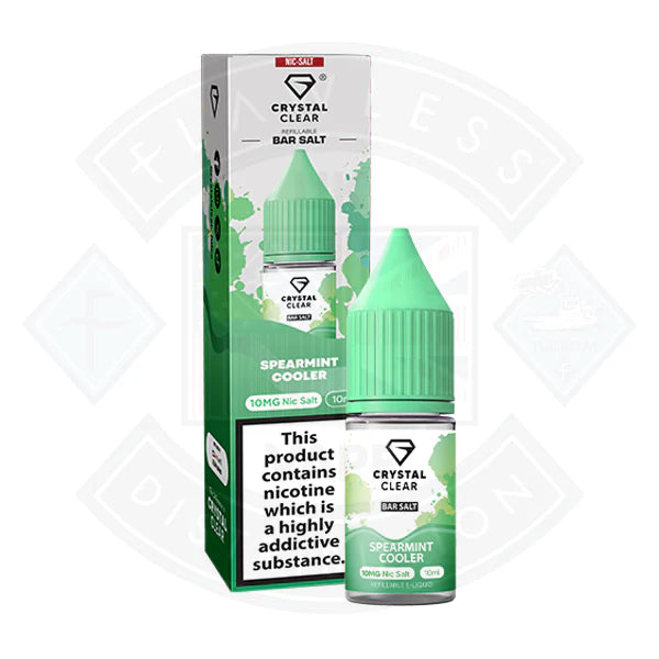 Crystal Clear Bar Nic Salts 10ml - Spearmint Cooler