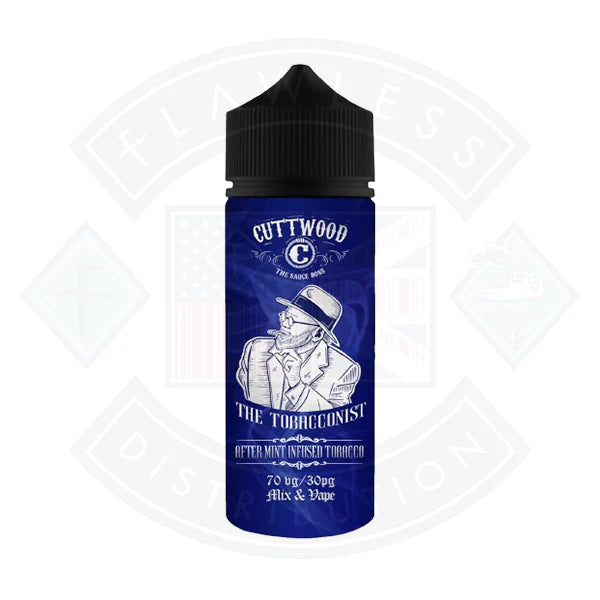 Cuttwood The Tobacconist After Mint Infused Tobacco 0mg 100ml Shortfill