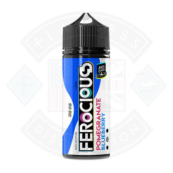 Ferocious Bar Juice Pomegranate Blueberry 0mg 100ml Shortfill