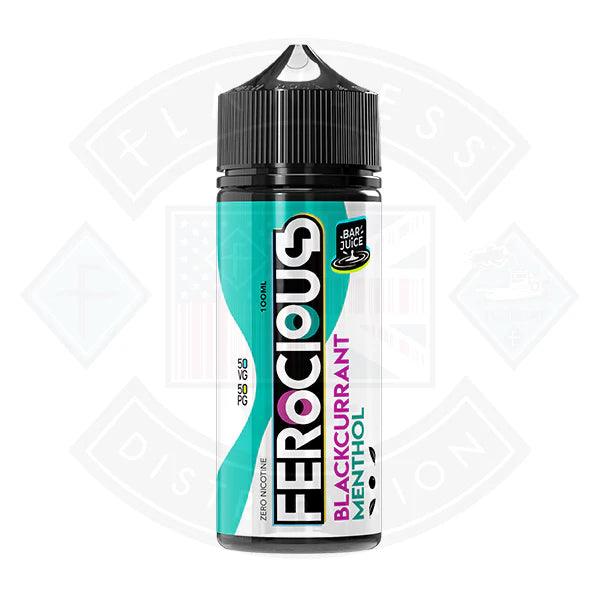 Ferocious Bar Juice Blackcurrant Menthol 0mg 100ml Shortfill