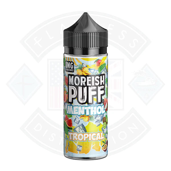 Moreish Puff - Menthol - Tropical 0mg 100ml Shortfill