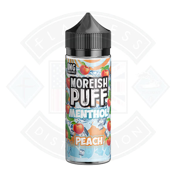 Moreish Puff - Menthol - Peach 0mg 100ml Shortfill