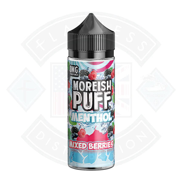 Moreish Puff - Menthol - Mixed Berries 0mg 100ml Shortfill