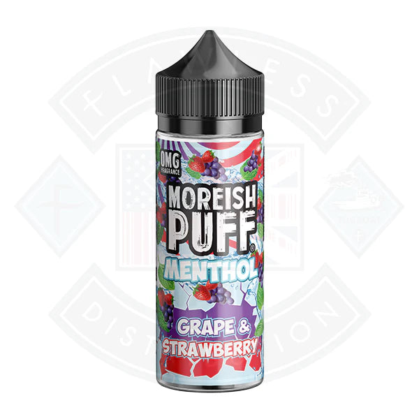 Moreish Puff - Menthol - Grape & Strawberry 0mg 100ml Shortfill