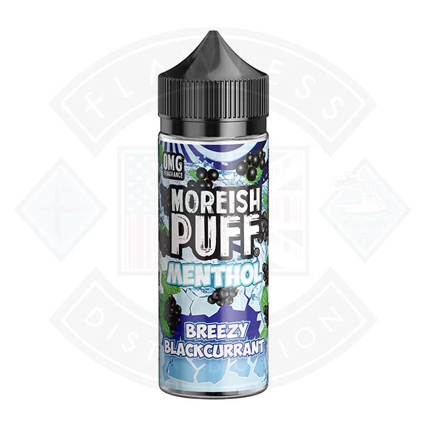 Moreish Puff - Menthol - Blackcurrant 0mg 100ml Shortfill