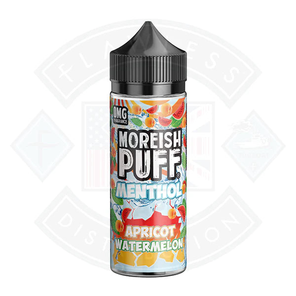 Moreish Puff - Menthol - Apricot & Watermelon 0mg 100ml Shortfill