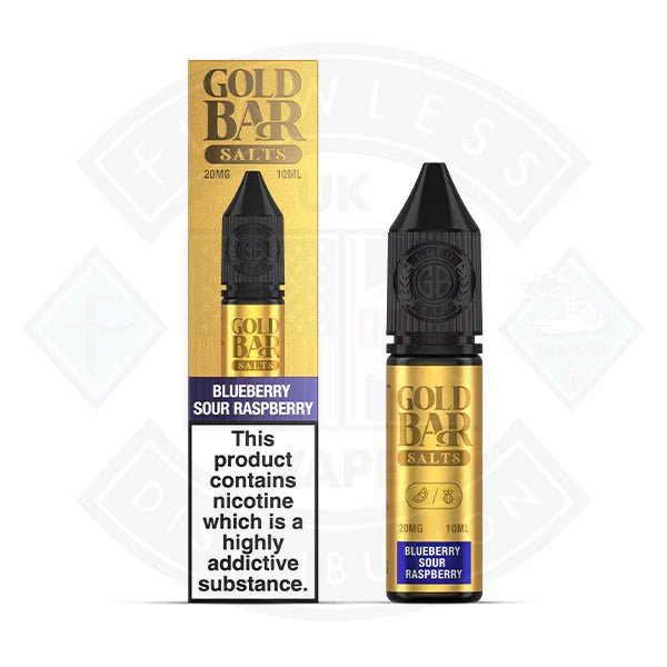 Gold Bar Blue Sour Raspberry Nic Salt 10ml