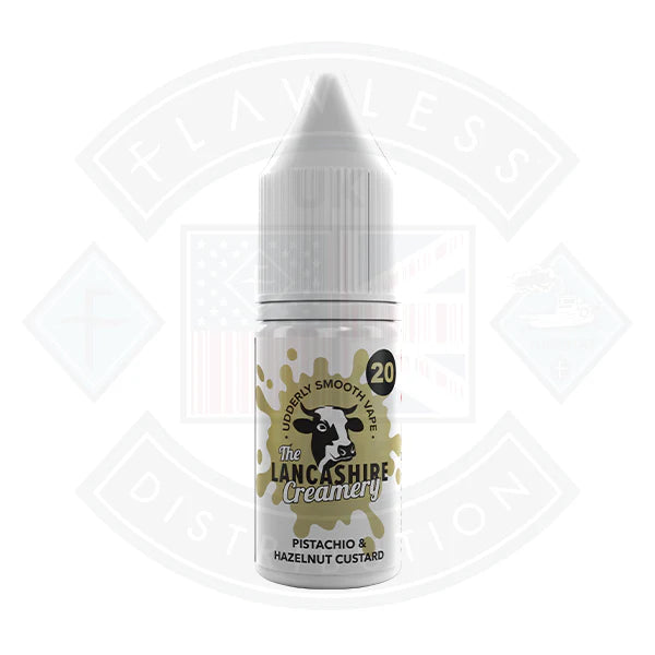 The Lancashire Creamery Salt 10ml Pistachio & Hazelnut Custard
