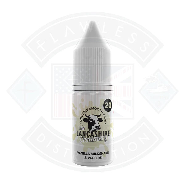 The Lancashire Creamery Salt 10ml Vanilla Milkshake Wafers