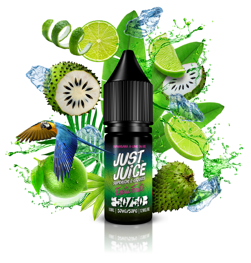 Just Juice 50/50 Exotic Fruits Guanabana & Lime on Ice 10ml