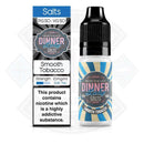 Dinner Lady Smooth Tobacco Nic Salt 10ml 10mg E-liquid - Flawless Vape Shop
