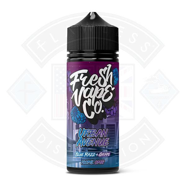 Fresh Vape Co. Urban Avenue Blue Razz & Grape 0mg 100ml Shortfill - Flawless Vape Shop