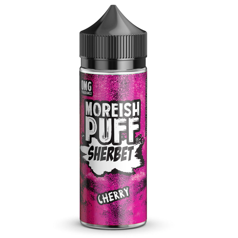 Moreish Puff Sherbet Cherry 0mg 100ml Shortfill E-liquid - Flawless Vape Shop