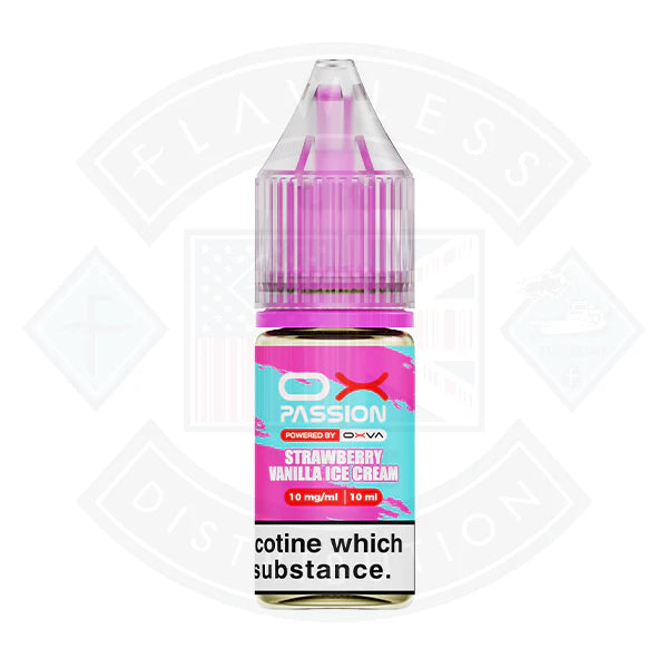 OX Passion by Oxva Strawberry Vanilla Ice Cream Nic Salt 10ml
