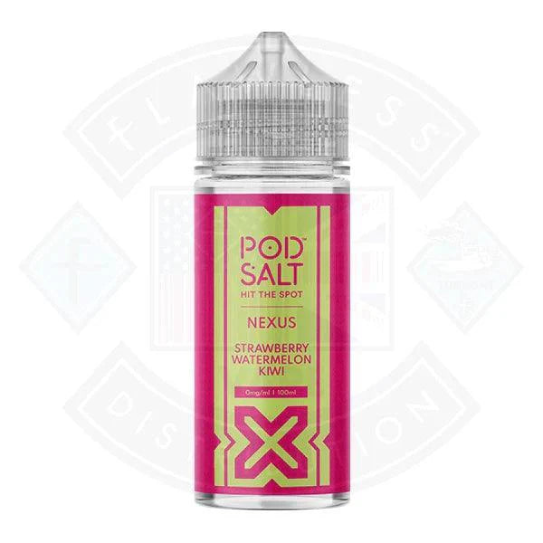 Pod Salt Nexus Strawberry Watermelon Kiwi 0mg 100ml E-liquid - Flawless Vape Shop
