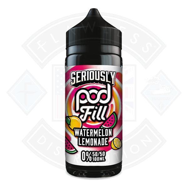 Seriously Pod Fill - Watermelon Lemonade 0mg 100ml E-liquid - Flawless Vape Shop