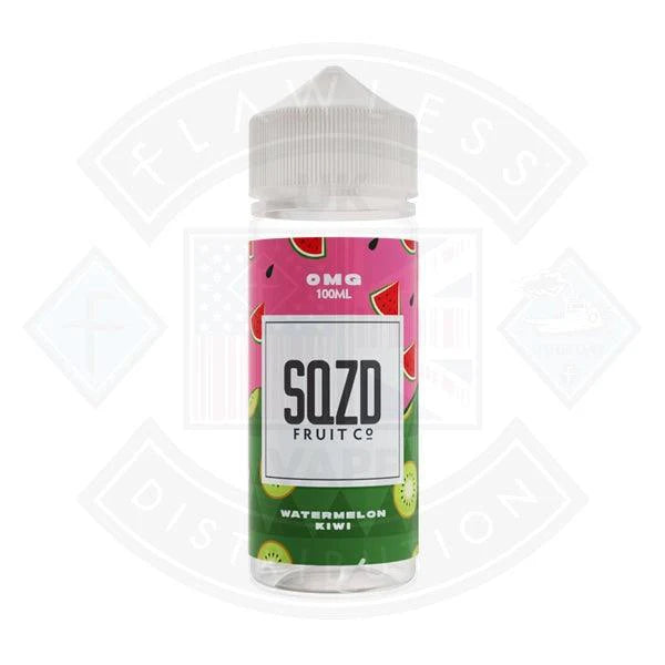 SQZD Watermelon Kiwi 0mg 100ml Shortfill - Flawless Vape Shop