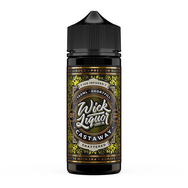 Wick Liquor Castaway Shattered 0mg 100ml Shortfill E-liquid - Flawless Vape Shop