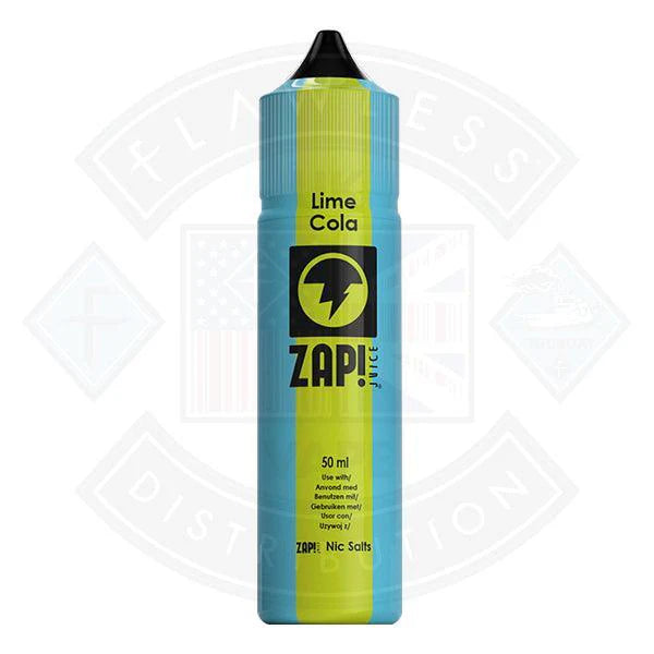 Zap! Lime Cola 50ml 0mg Shortfill E-Liquid - Flawless Vape Shop