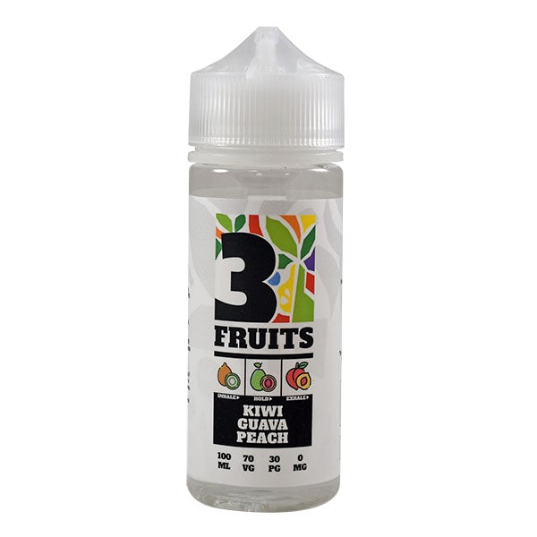 3 Fruits Kiwi Guava Peach 0mg 100ml Shortfill