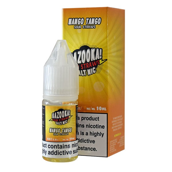 Bazooka Sour Straws Salt Nic Mango Tango 10ml