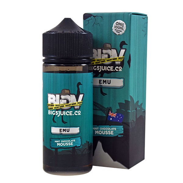 Big 5 Emu - Mint Chocolate Mousse 0mg 100ml Shortfill E-Liquid