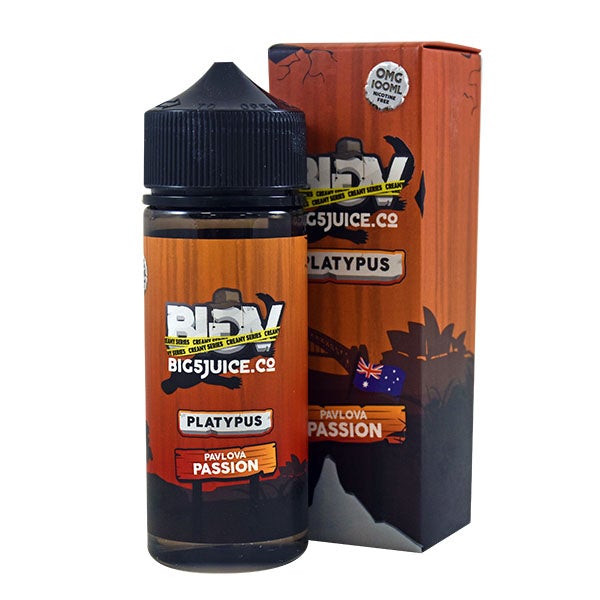 Big 5 Platypus - Pavlova Passion 0mg 100ml Shortfill E-Liquid
