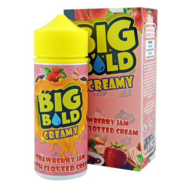 Big Bold Creamy - Strawberry Jam With Clotted Cream 0mg 100ml Shortfill