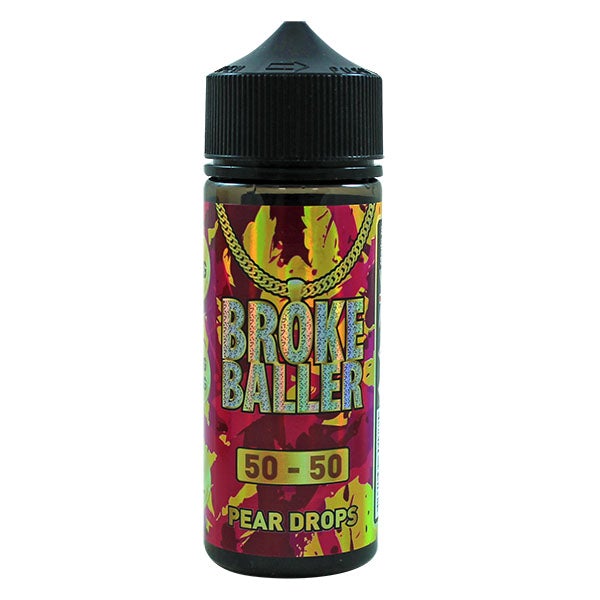 Broke Baller Pear Drops 0mg 80ml Shortfill E-Liquid