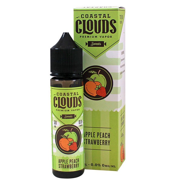 Coastal Clouds Sweets - Apple Peach Strawberry 0mg 50ml shortfill