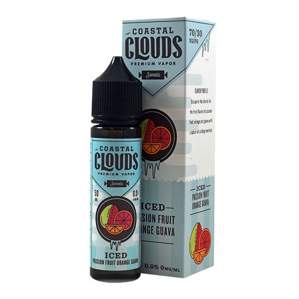 Coastal Clouds Sweets - Iced Passion Fruit Orange Guava 0mg 50ml shortfill