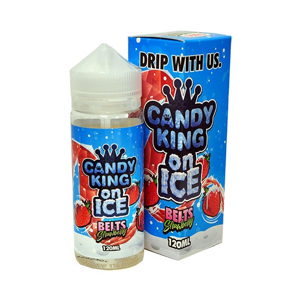 Candy King Belts Strawberry Ice E liquid 100ml Short fill