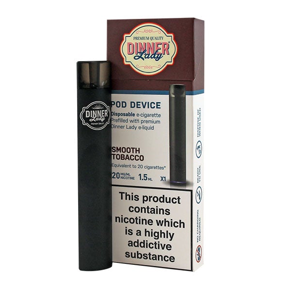 Dinner Lady Disposable POD Device Smooth Tobacco 20mg