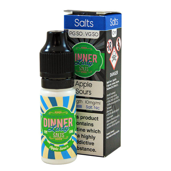 Dinner Lady Sweets- Apple Sours Salt Nic 10ml 10mg E-liquid