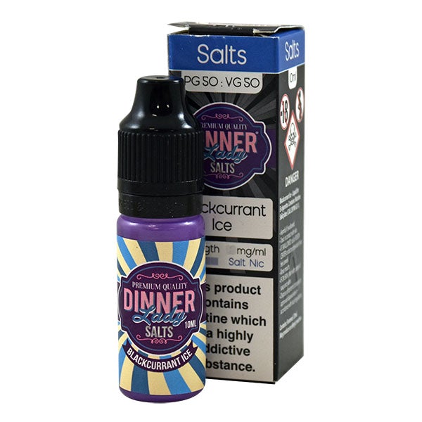 Dinner Lady Blackcurrant Ice Nic Salt 10ml 20mg E-liquid