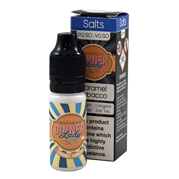 Dinner Lady Caramel Tobacco Nic Salt 10ml 20mg E-liquid