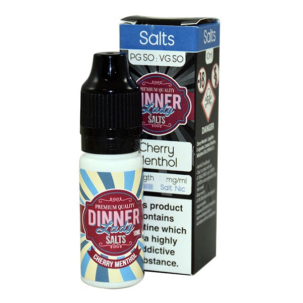 Dinner Lady Cherry Menthol Nic Salt 10ml 10mg E-liquid