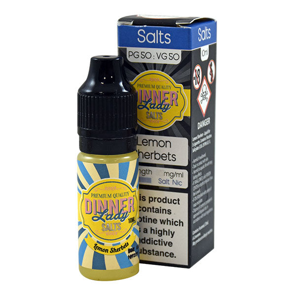 Dinner Lady Sweets- Lemon Sherbets Salt Nic 10ml 10mg E-liquid