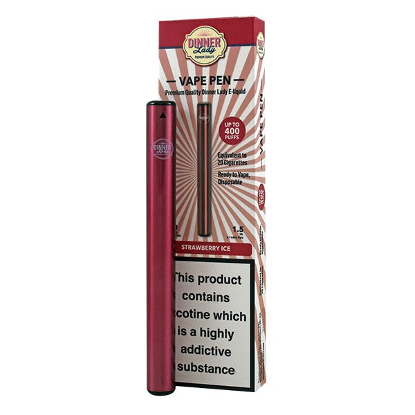 Dinner Lady Vape Pen Strawberry Ice 20mg 1.5ml