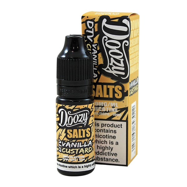 Doozy Salts Vanilla Custard 50/50 10mg 10ml e-liquid