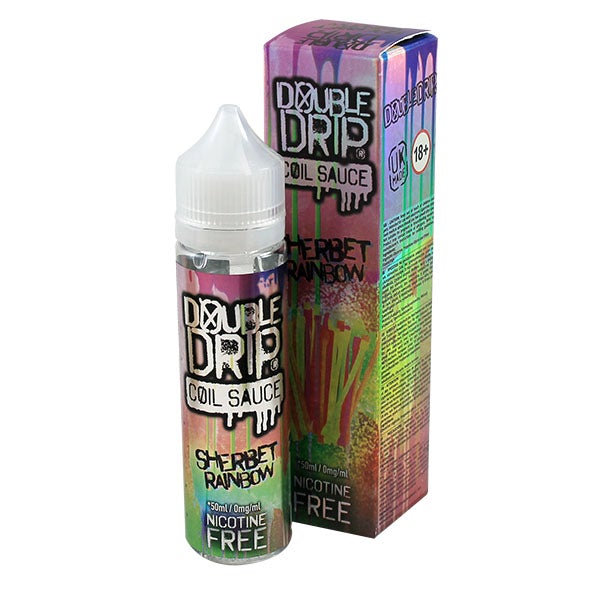 Double Drip Sherbet Rainbow 0mg 50ml Shortfill E liquid