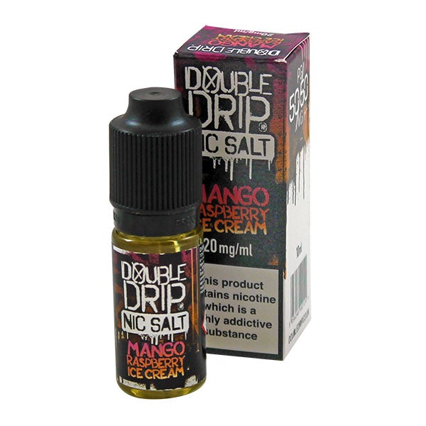 Vapouriz Double Drip Nic Salt Mango Raspberry Ice Cream 10ml E-liquid